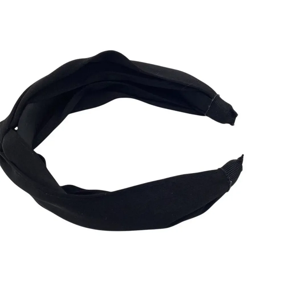 Women's Knotted Headband Set Black & Leopard Print Fashion
